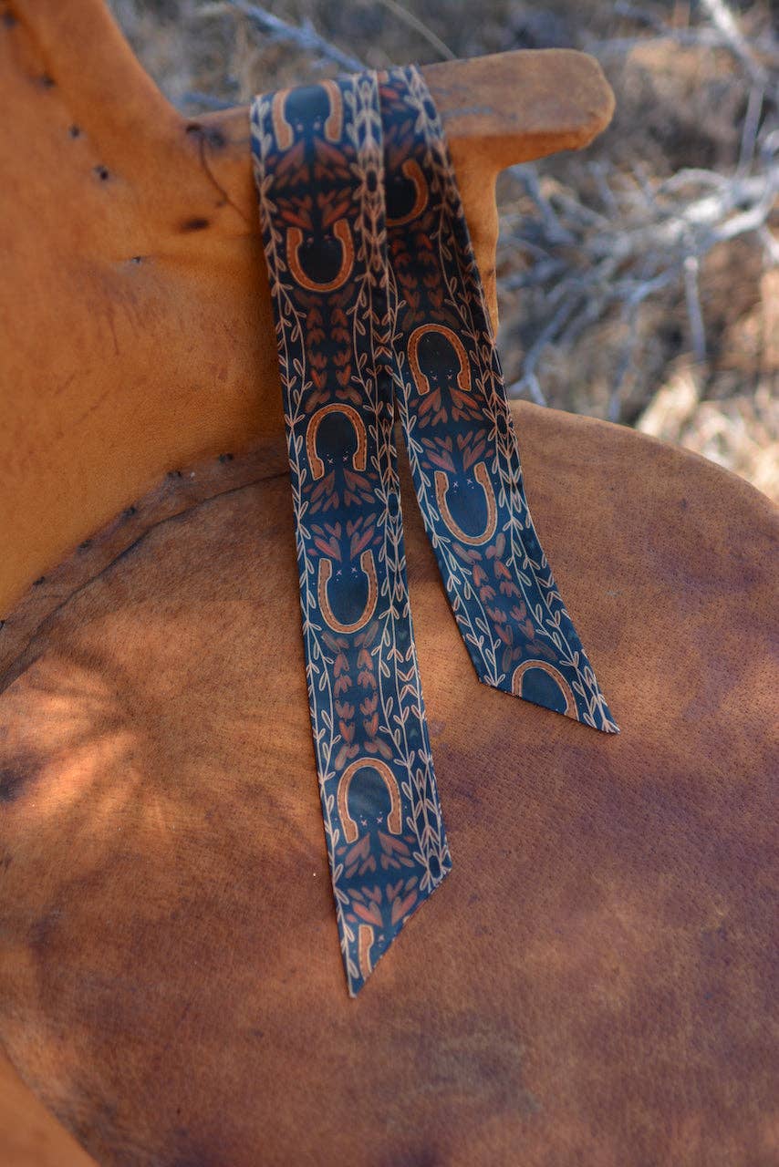 Western Harvest in Deep Juniper Twilly Scarf