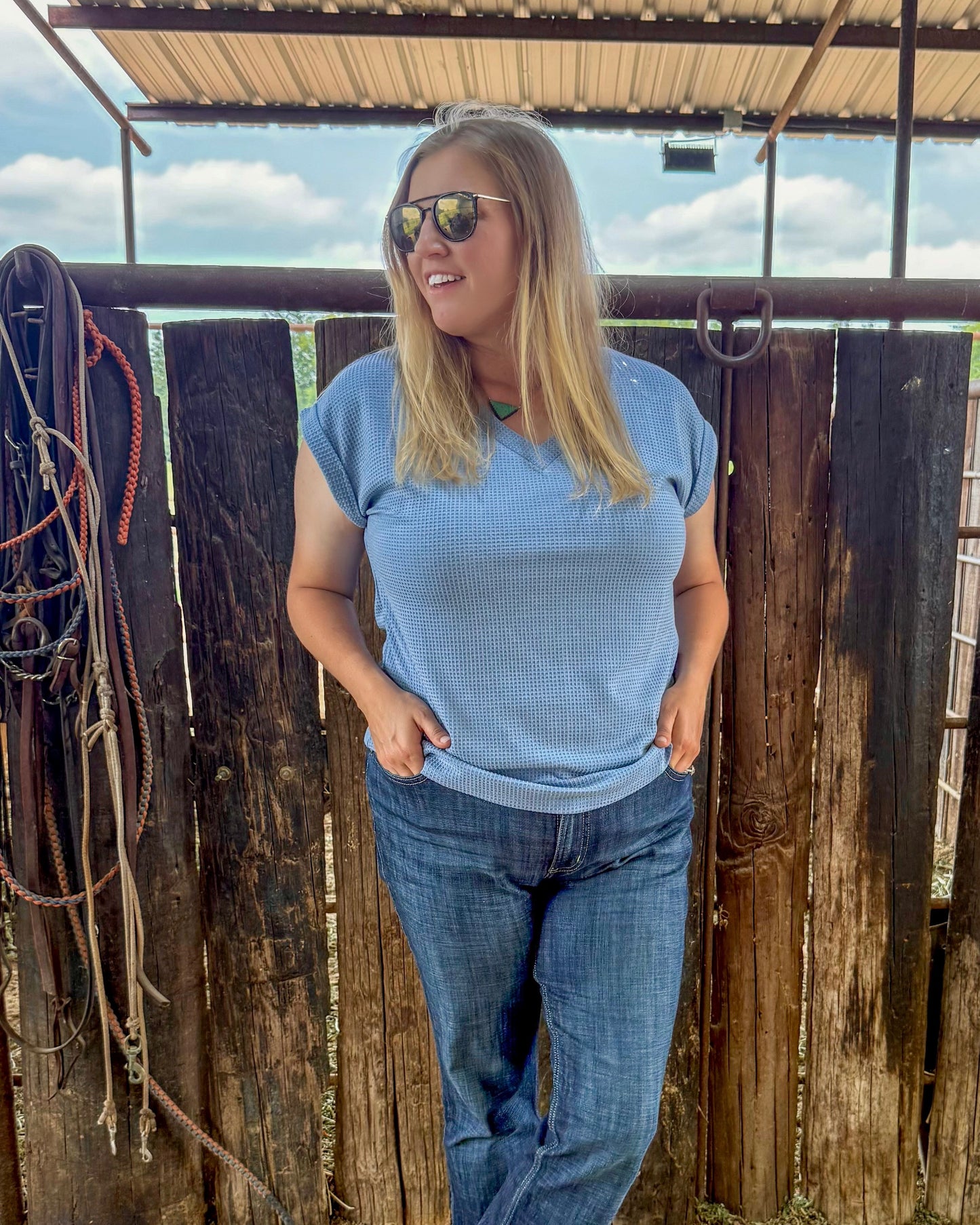 thermal two tone top