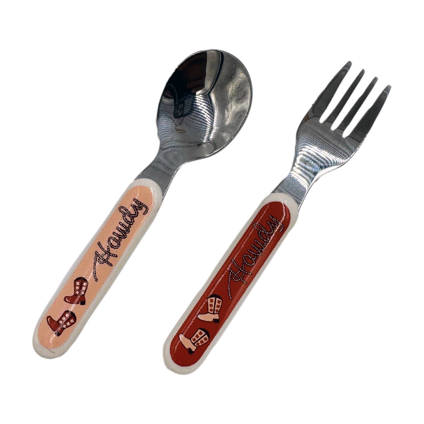 Howdy pink silverware set
