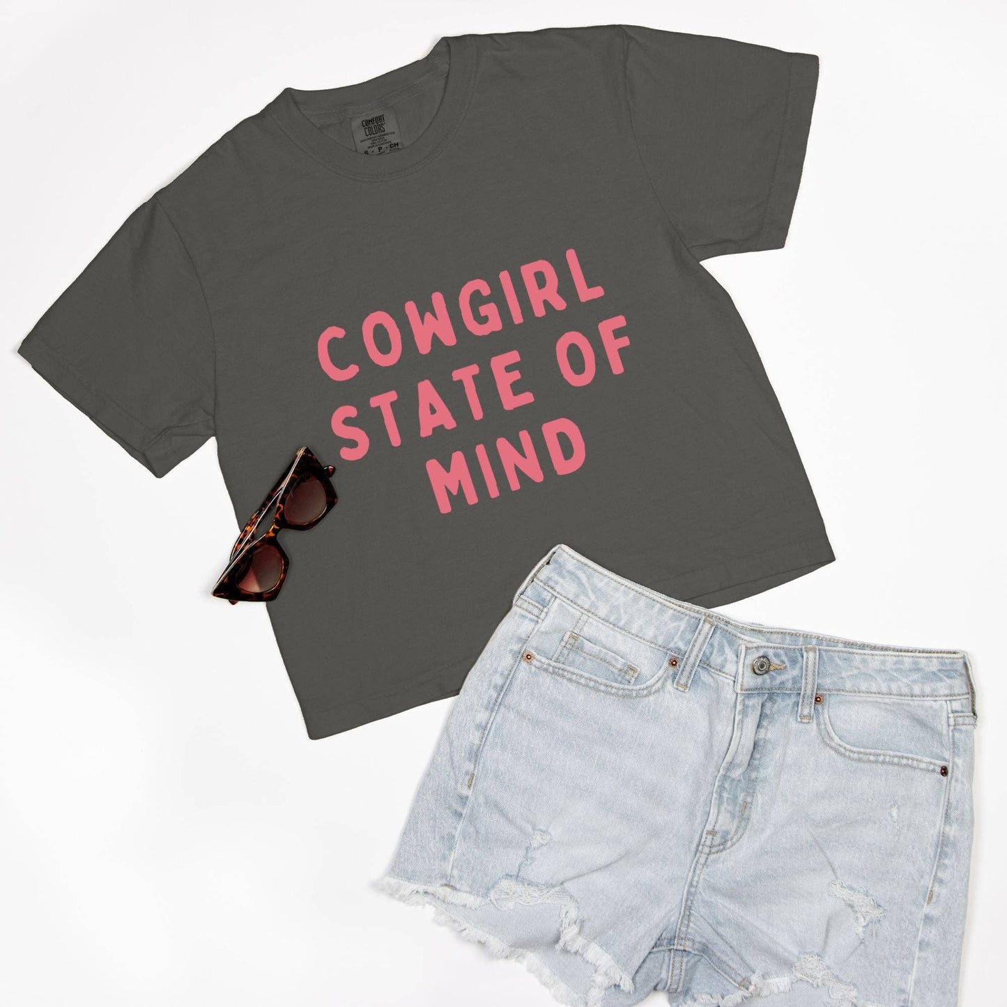 Cowgirl State of Mind Comfort Colors Boxy Tee