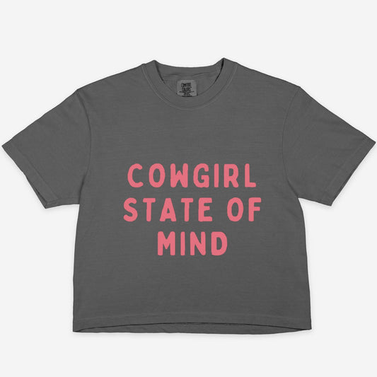 Cowgirl State of Mind Comfort Colors Boxy Tee