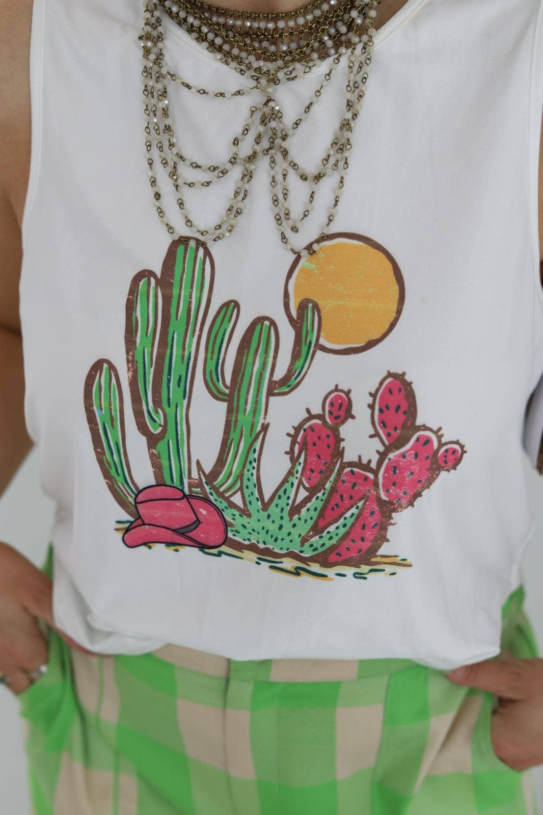 NEON CACTUS GRAPHIC TANK