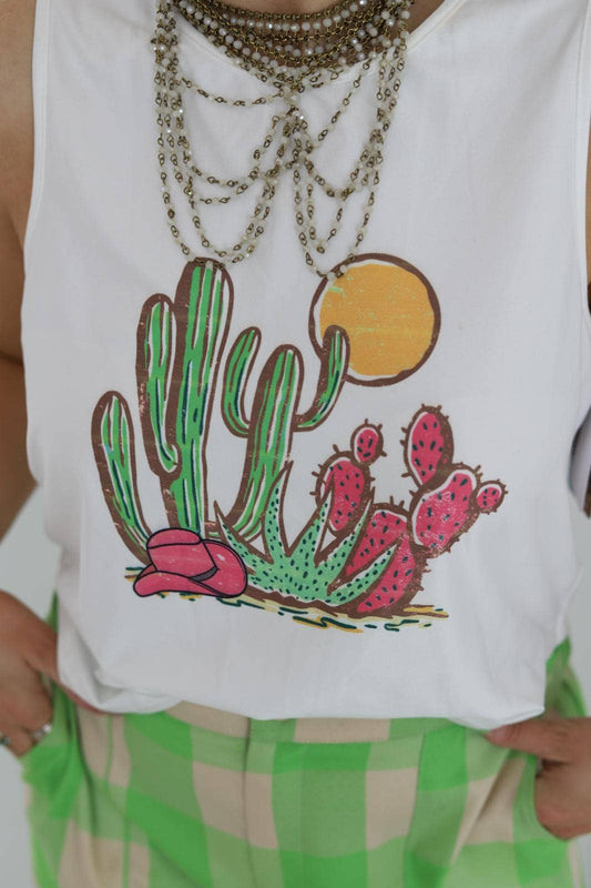 NEON CACTUS GRAPHIC TANK