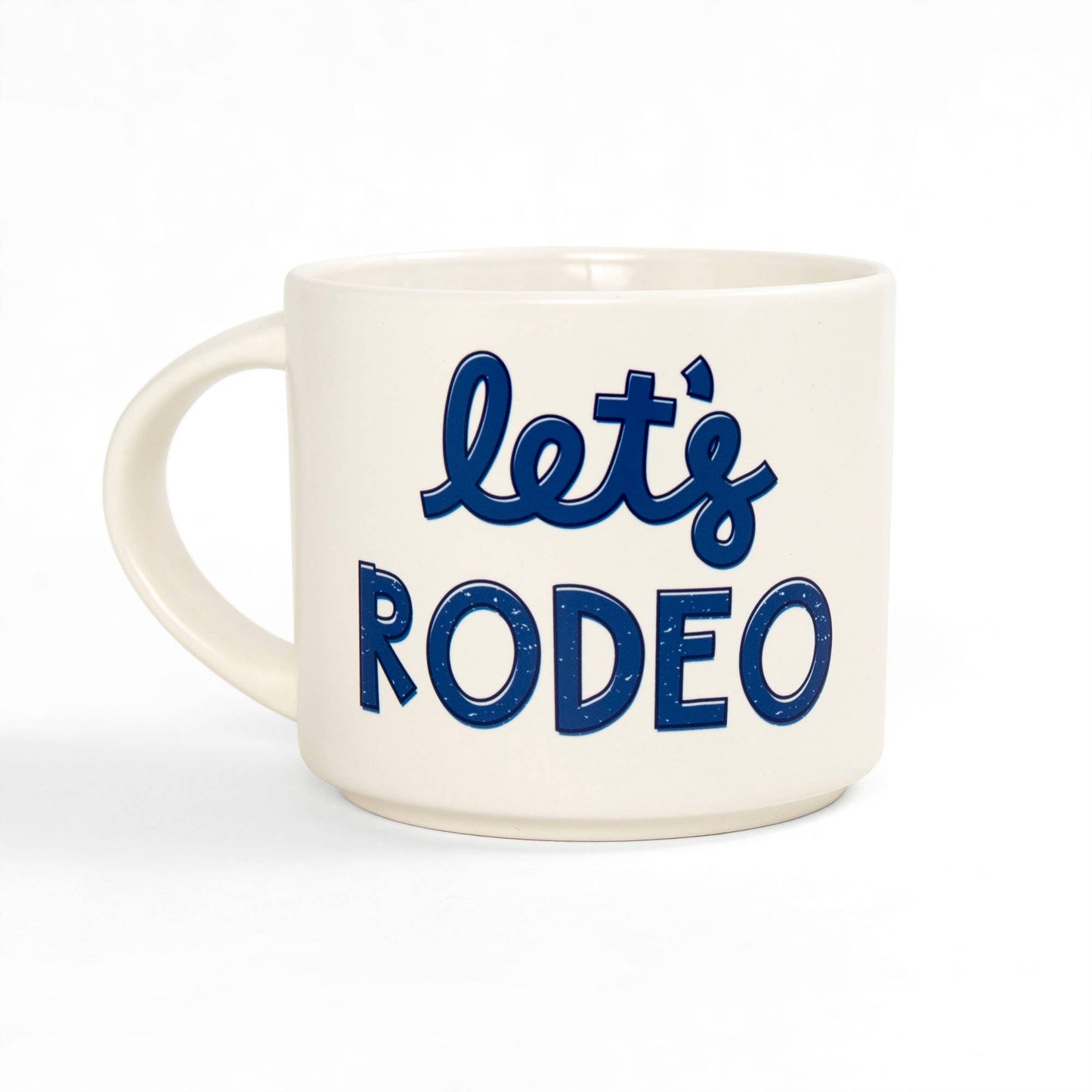 Let's Rodeo Ceramic Mug - Cream