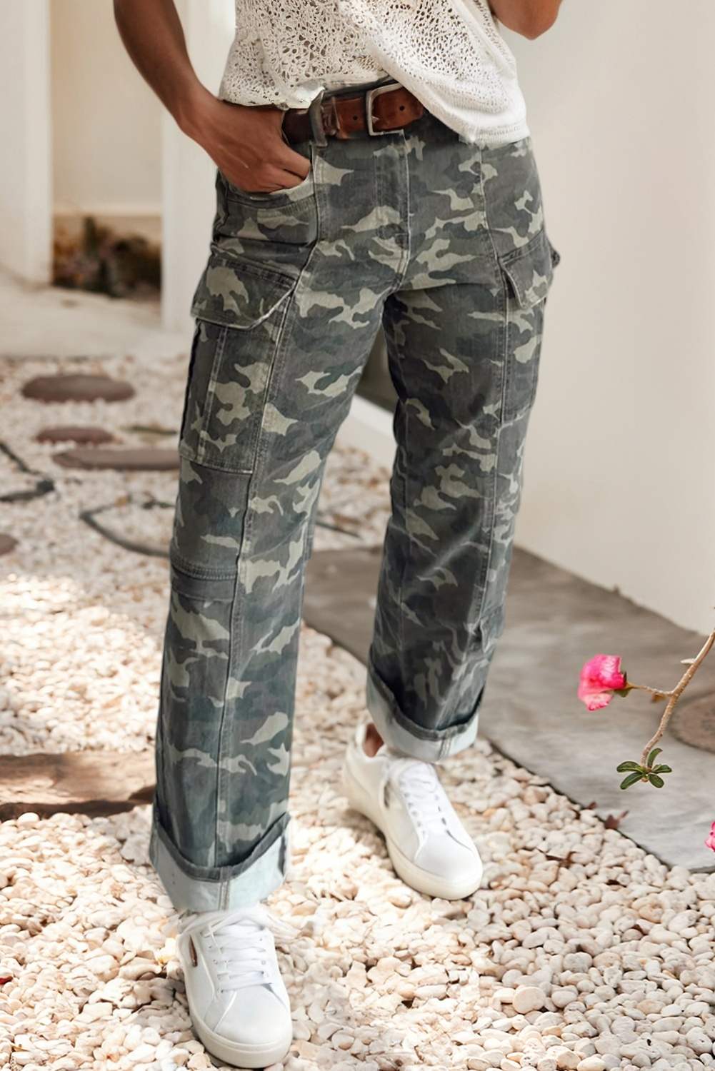 Camouflage Denim Pants