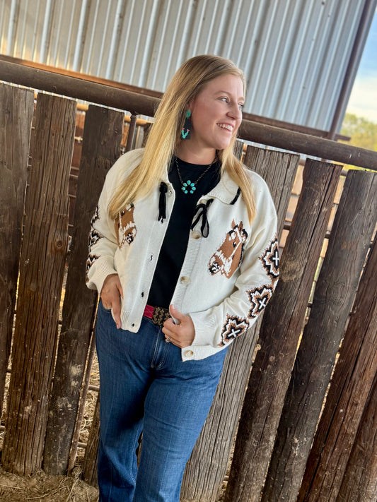 Cool horse cardigan