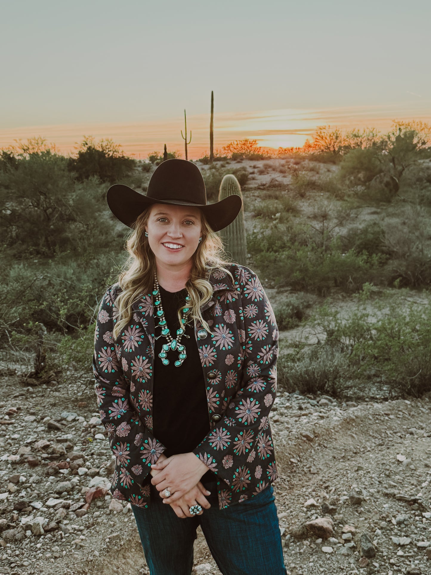 Western bloom blazer