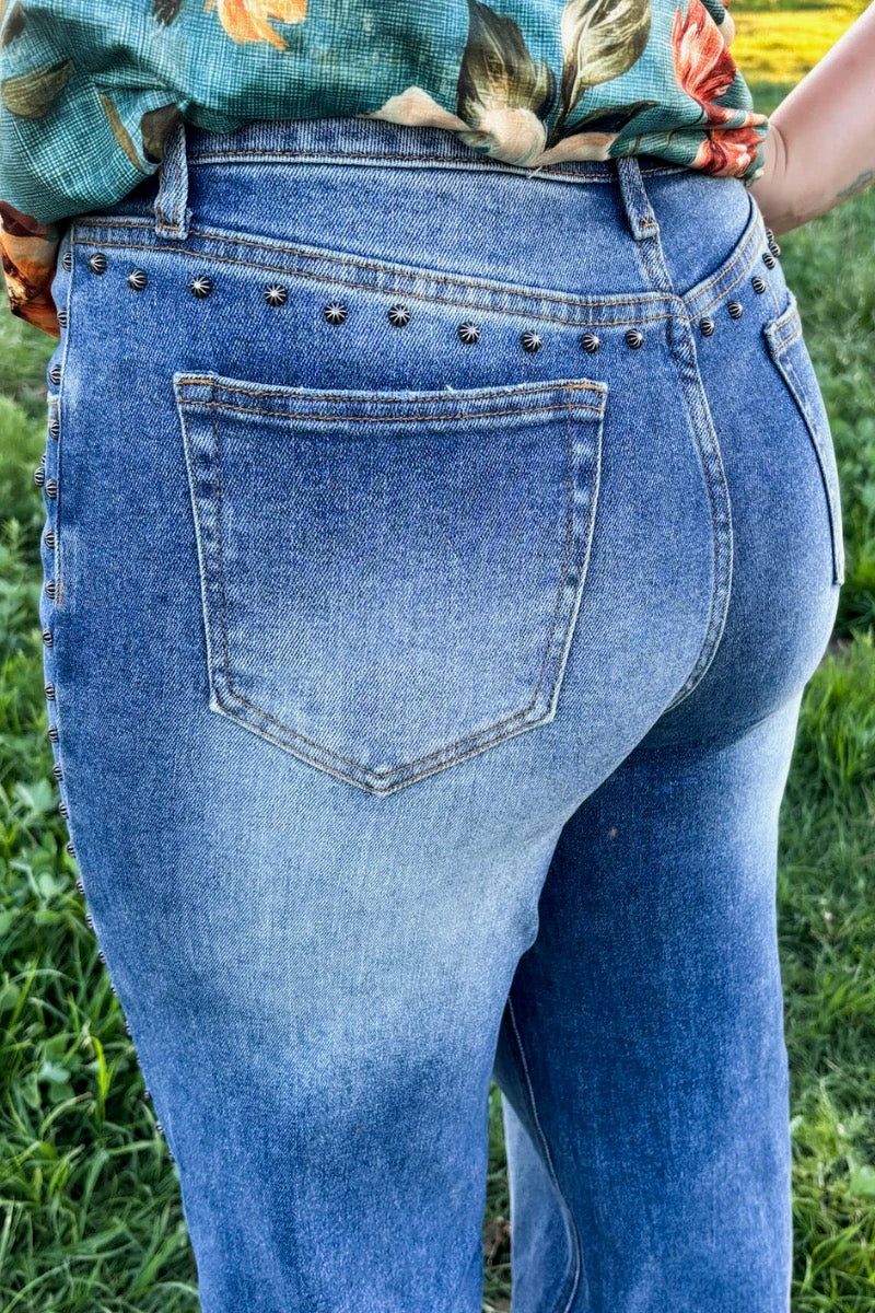 SK STUDDED DENIM