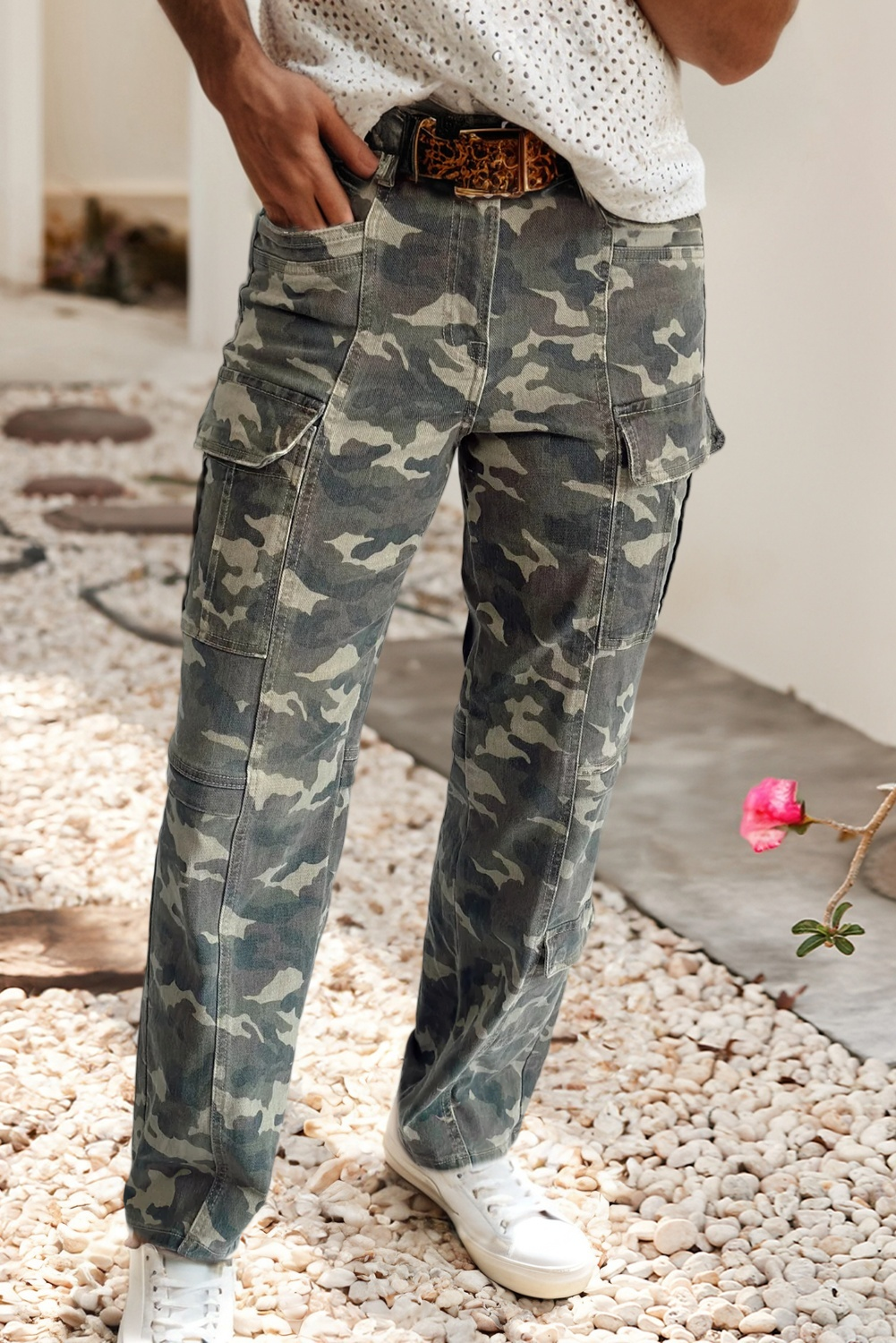 Camouflage Denim Pants