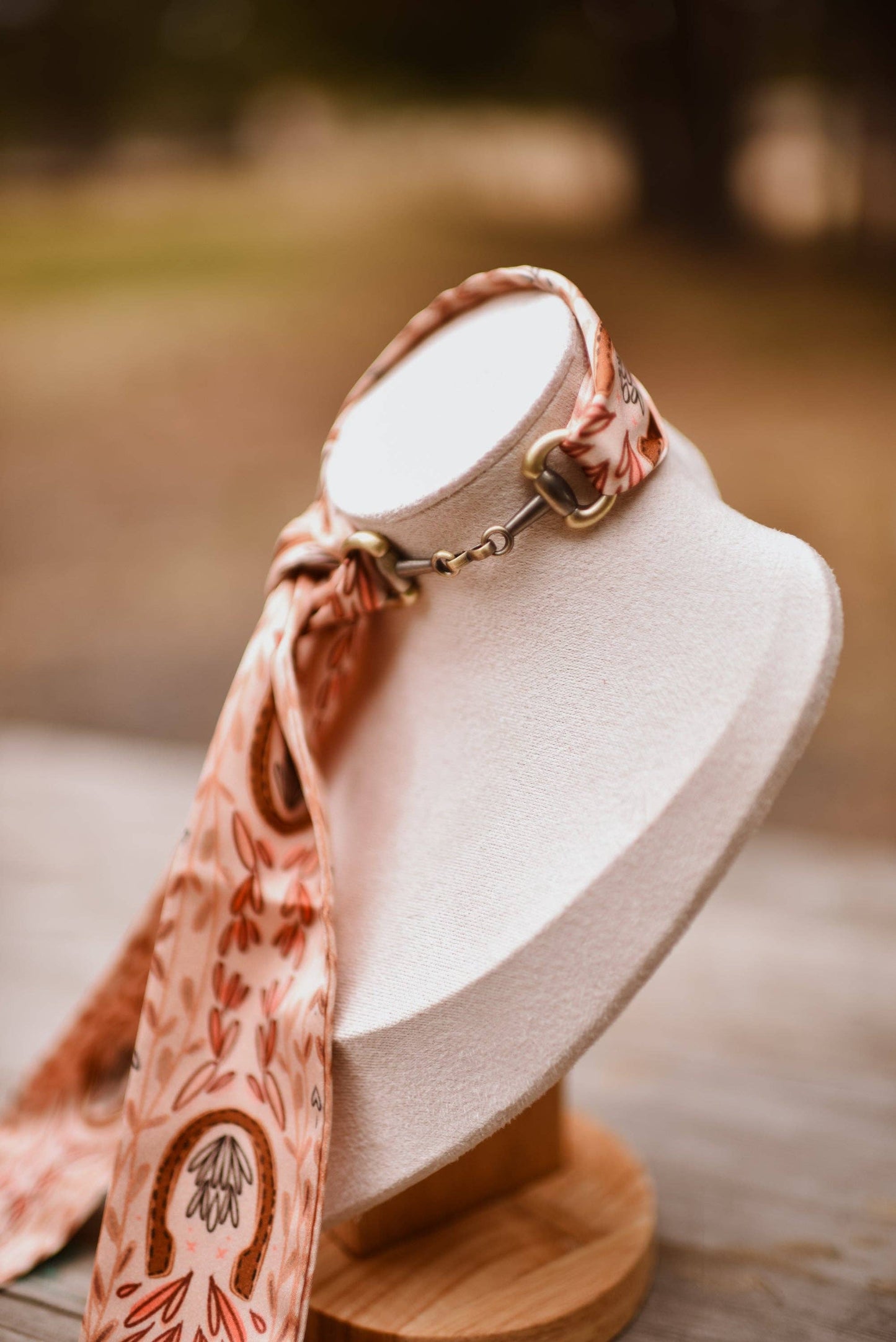 Snaffle Bit Twilly Scarf Slide Accessory in “Gold”