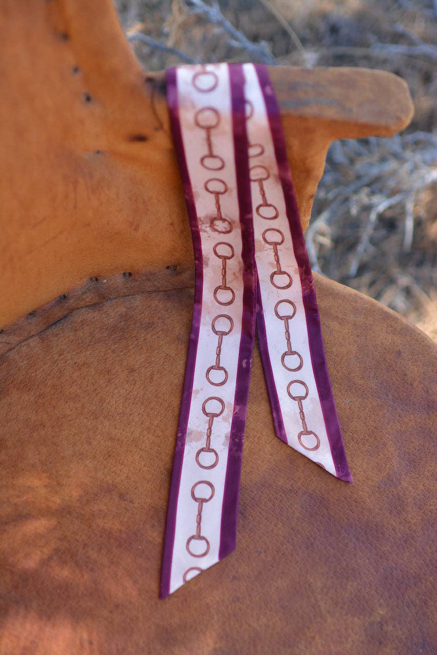 Show Day Dee Ring Snaffle Bit Western Twilly Scarf