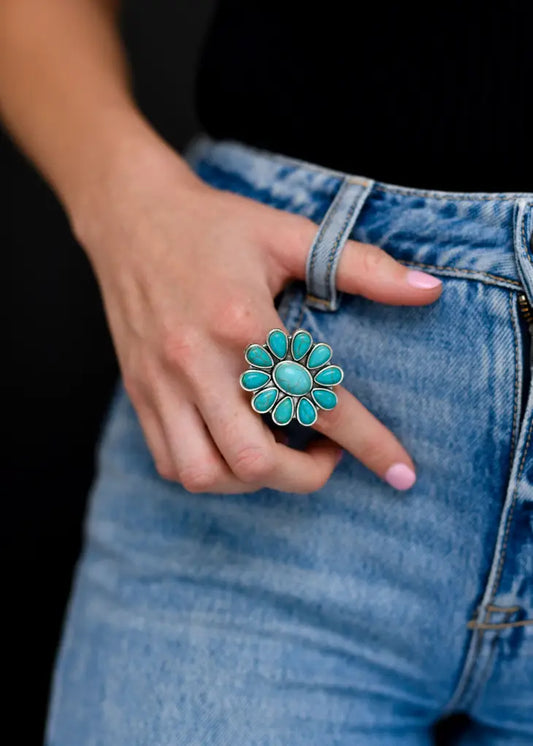 FLOWER CLUSTER RING