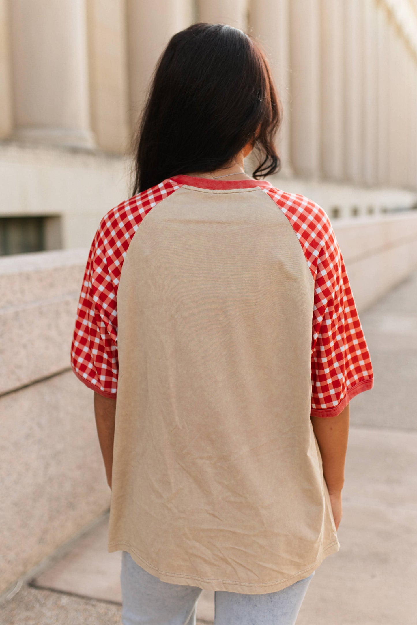 RED GINGHAM BOOT