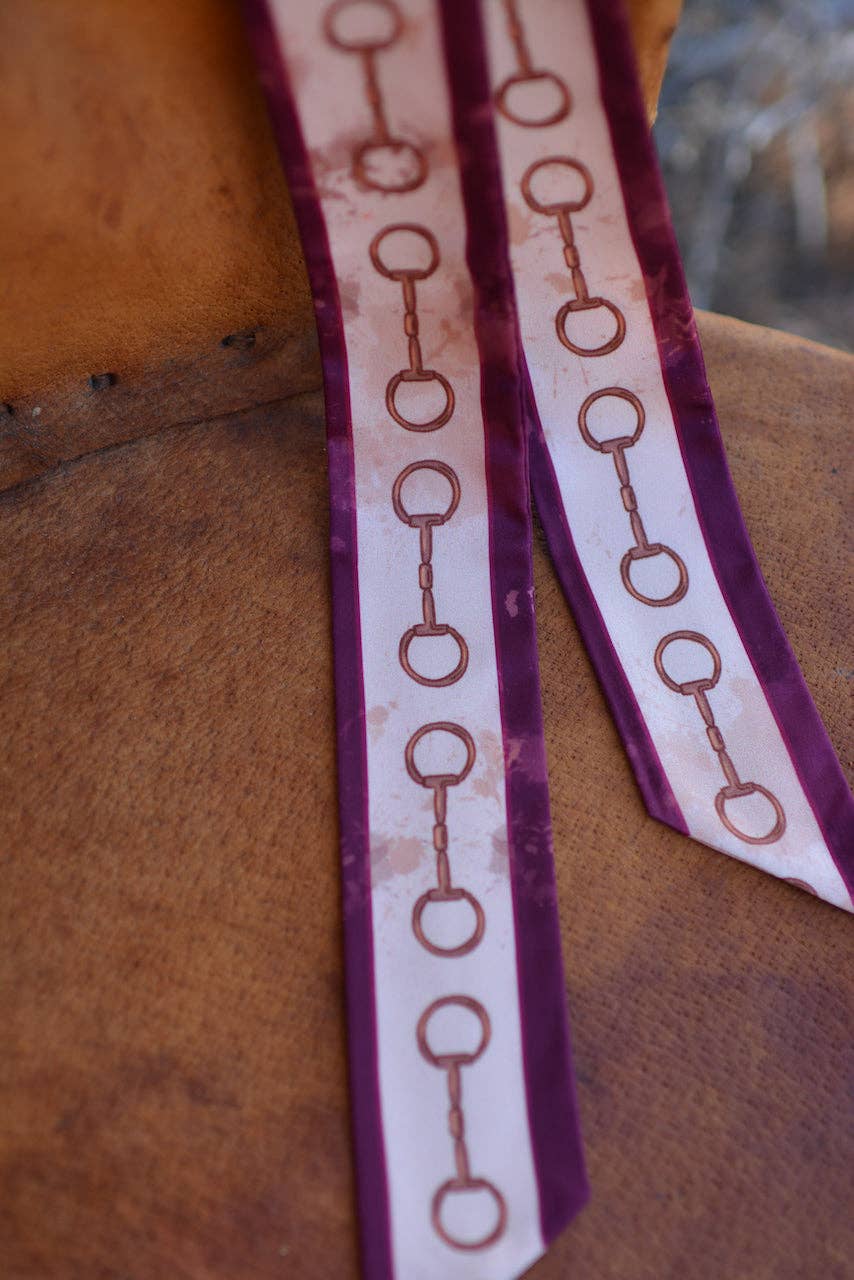 Show Day Dee Ring Snaffle Bit Western Twilly Scarf